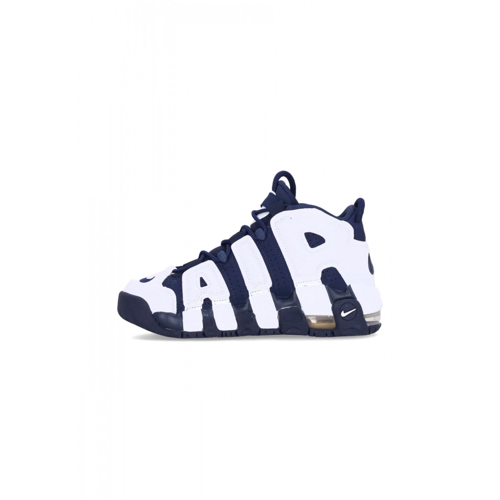 scarpa alta ragazzo air more uptempo gs WHITE/MIDNIGHT NAVY/METALLIC GOLD