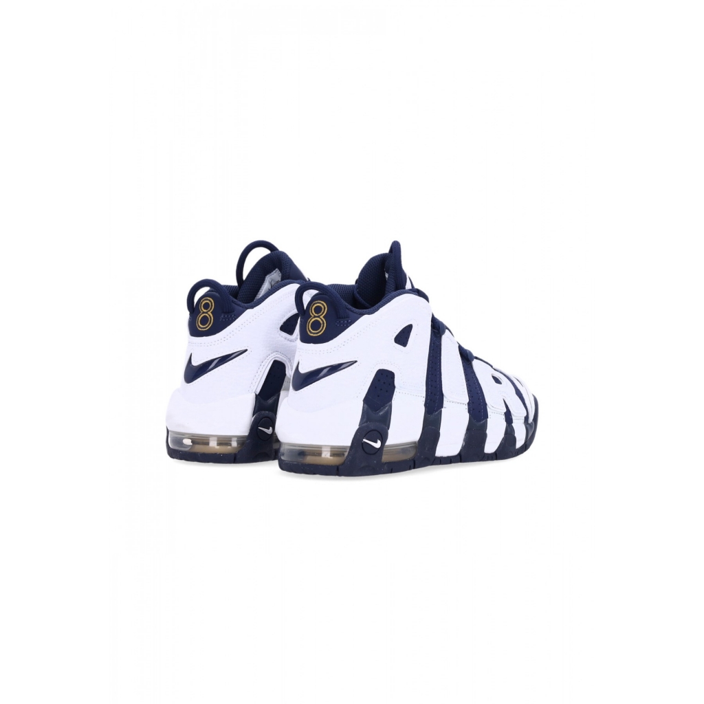 scarpa alta ragazzo air more uptempo gs WHITE/MIDNIGHT NAVY/METALLIC GOLD