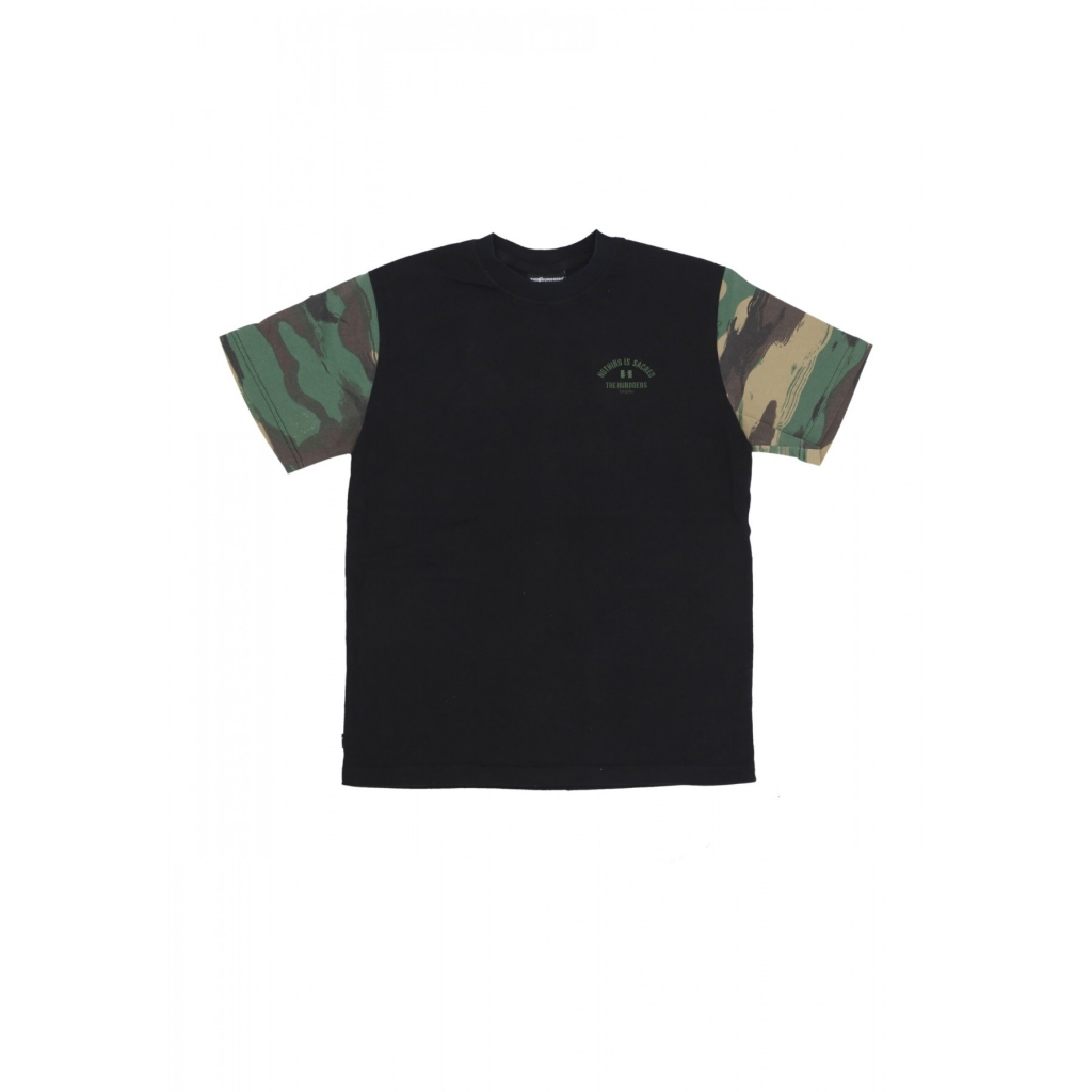 maglietta uomo washed camo tee BLACK