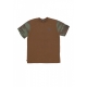 maglietta uomo washed camo tee BROWN