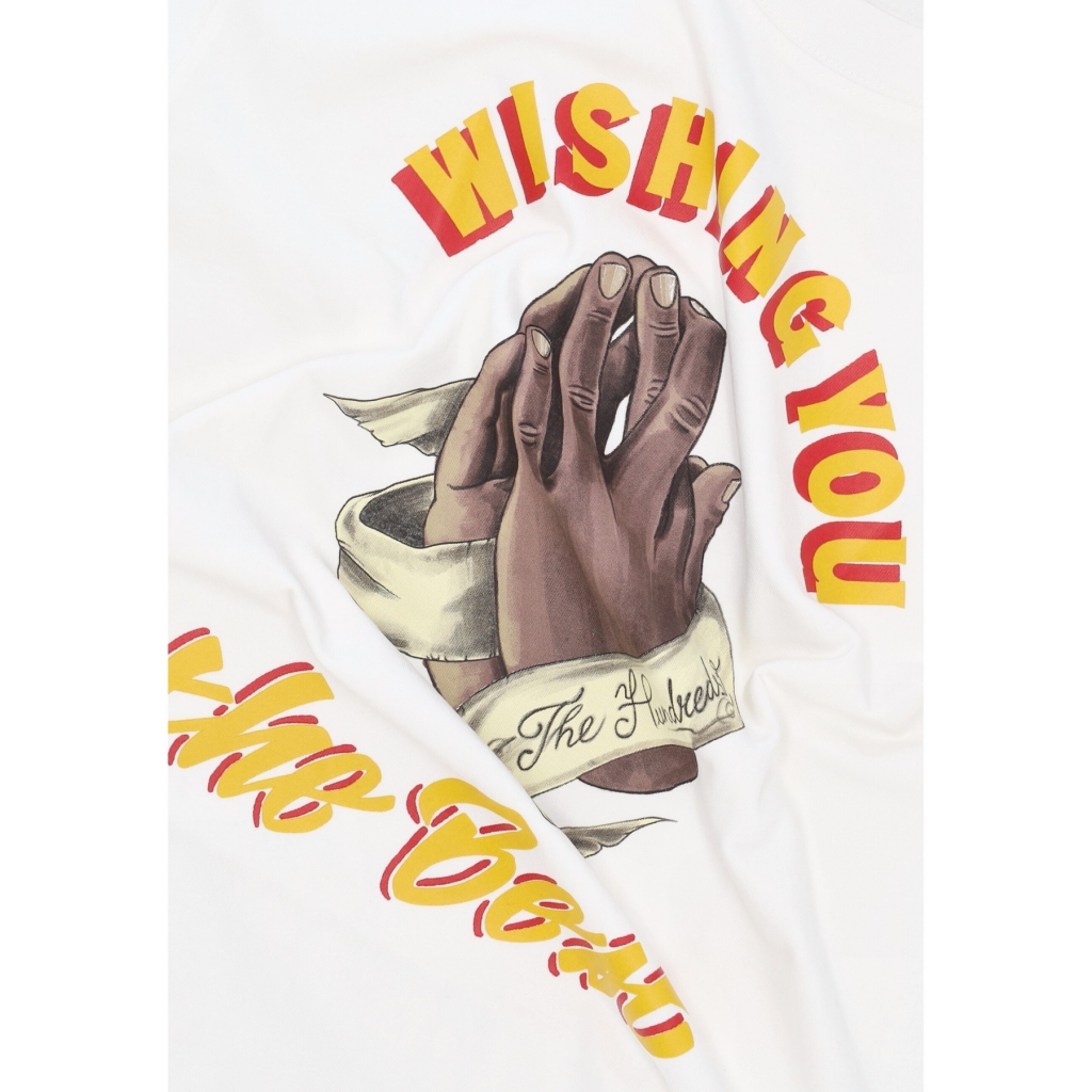 maglietta uomo best wishes tee WHITE