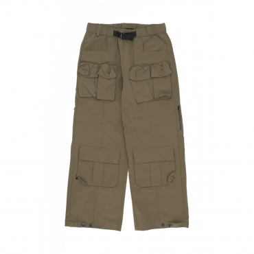 pantalone lungo uomo wide cargo pants OLIVE