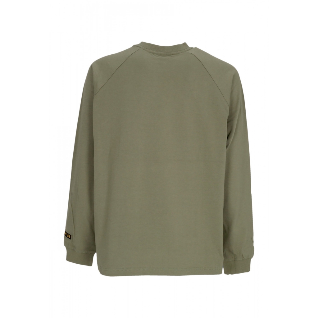 maglietta manica lunga uomo pocket l/s tee MILITARY GREEN