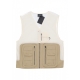 smanicato uomo battalia vest OFF WHITE