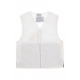 smanicato uomo battalia vest OFF WHITE