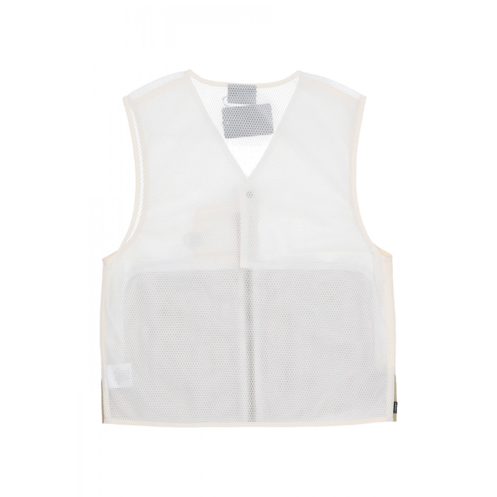 smanicato uomo battalia vest OFF WHITE