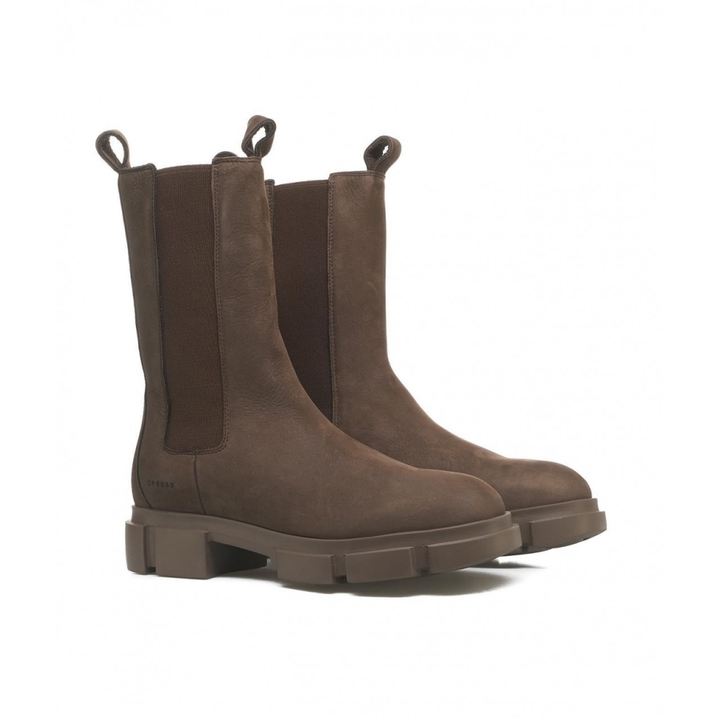 Halbhohe Chelsea Boots Braun