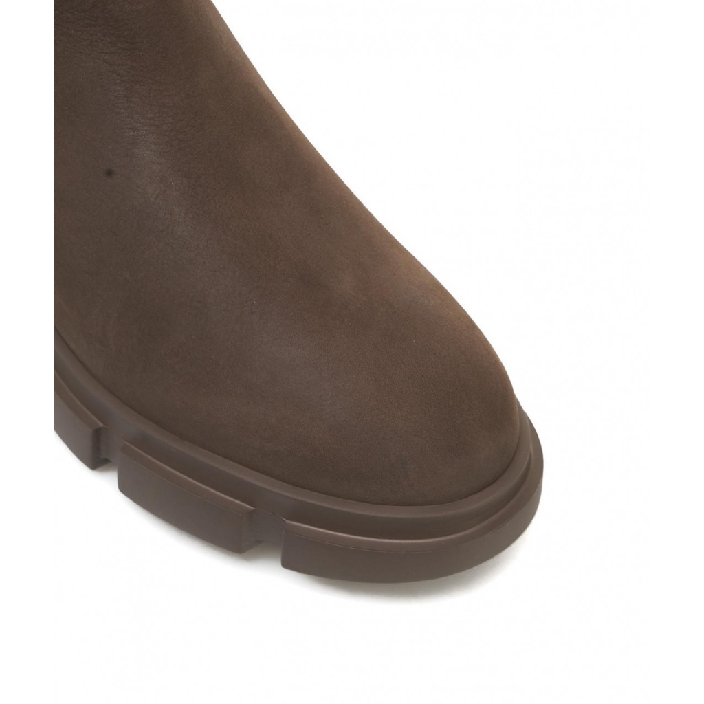 Halbhohe Chelsea Boots Braun