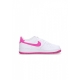 scarpa bassa ragazzo 196975921256 WHITE/LASER FUCHSIA