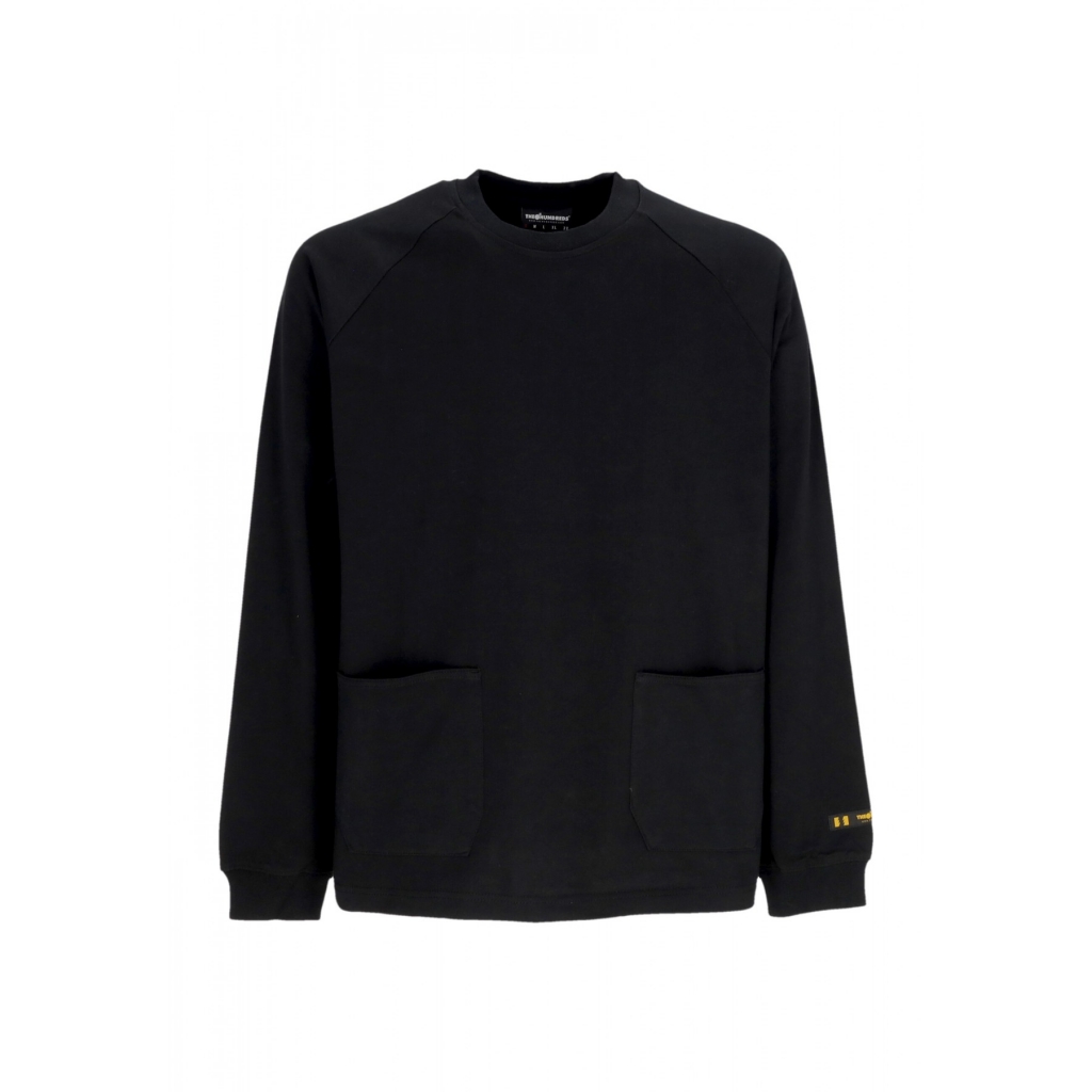 maglietta manica lunga uomo pocket l/s tee BLACK