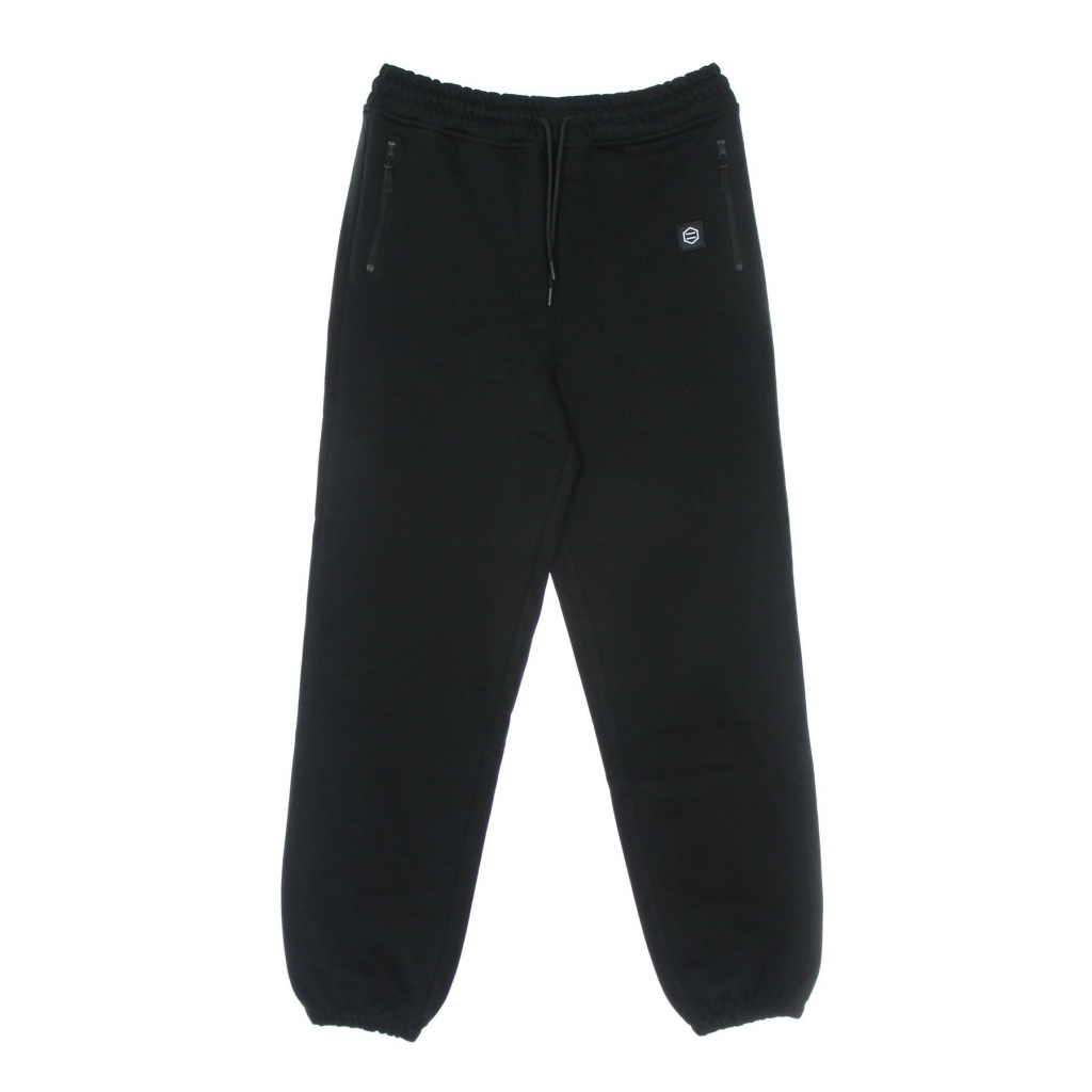 pantalone tuta felpato uomo tuta BLACK