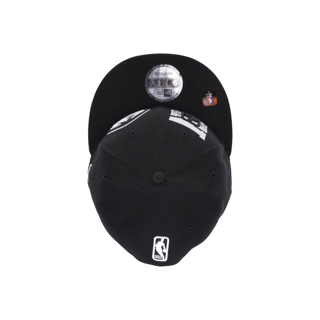 cappellino visiera piatta uomo nba draft 950 cw dennug BLACK/BLACK/WHITE