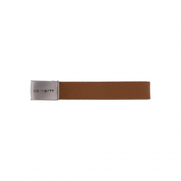 cintura uomo clip belt chrome HAMILTON BROWN