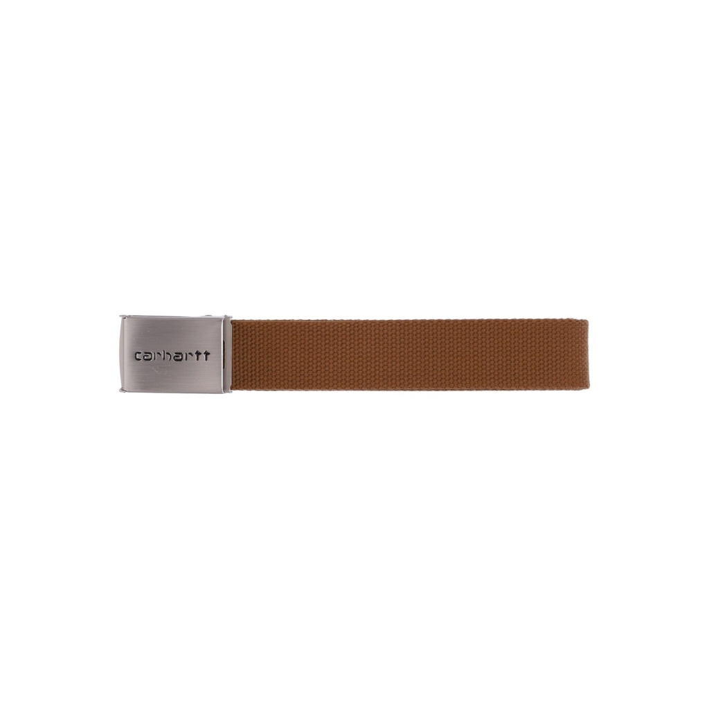 cintura uomo clip belt chrome HAMILTON BROWN