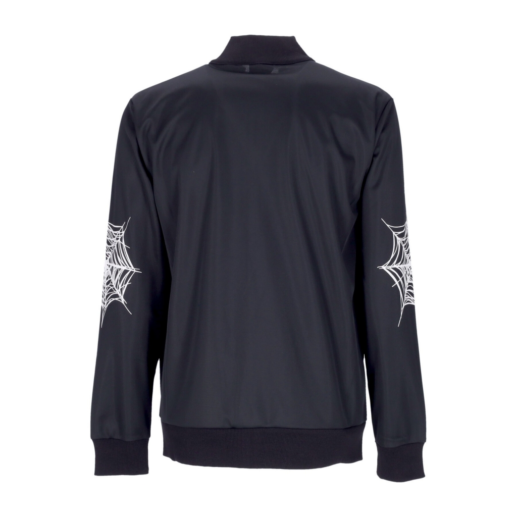 giacca tuta uomo cobweb print sweatshirt BLACK/WHITE