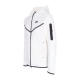 felpa leggera cappuccio zip uomo sportswear tech fleece hoodie WHITE/BLACK