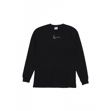 maglietta manica lunga uomo small signature l/s BLACK