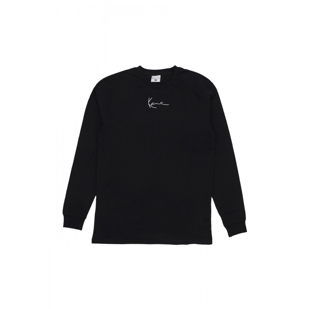 maglietta manica lunga uomo small signature l/s BLACK