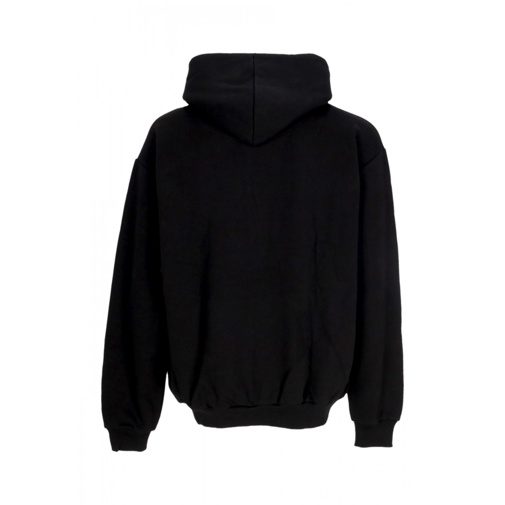 felpa cappuccio uomo small signature essential os hoodie BLACK