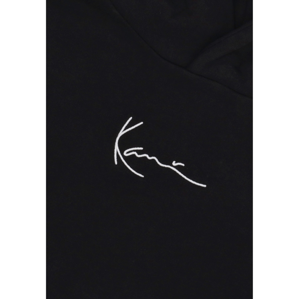 felpa cappuccio uomo small signature essential os hoodie BLACK