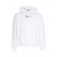 felpa cappuccio uomo small signature essential os hoodie WHITE