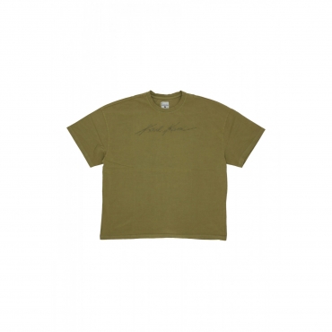 maglietta uomo autograph heavy boxy tee OLIVE