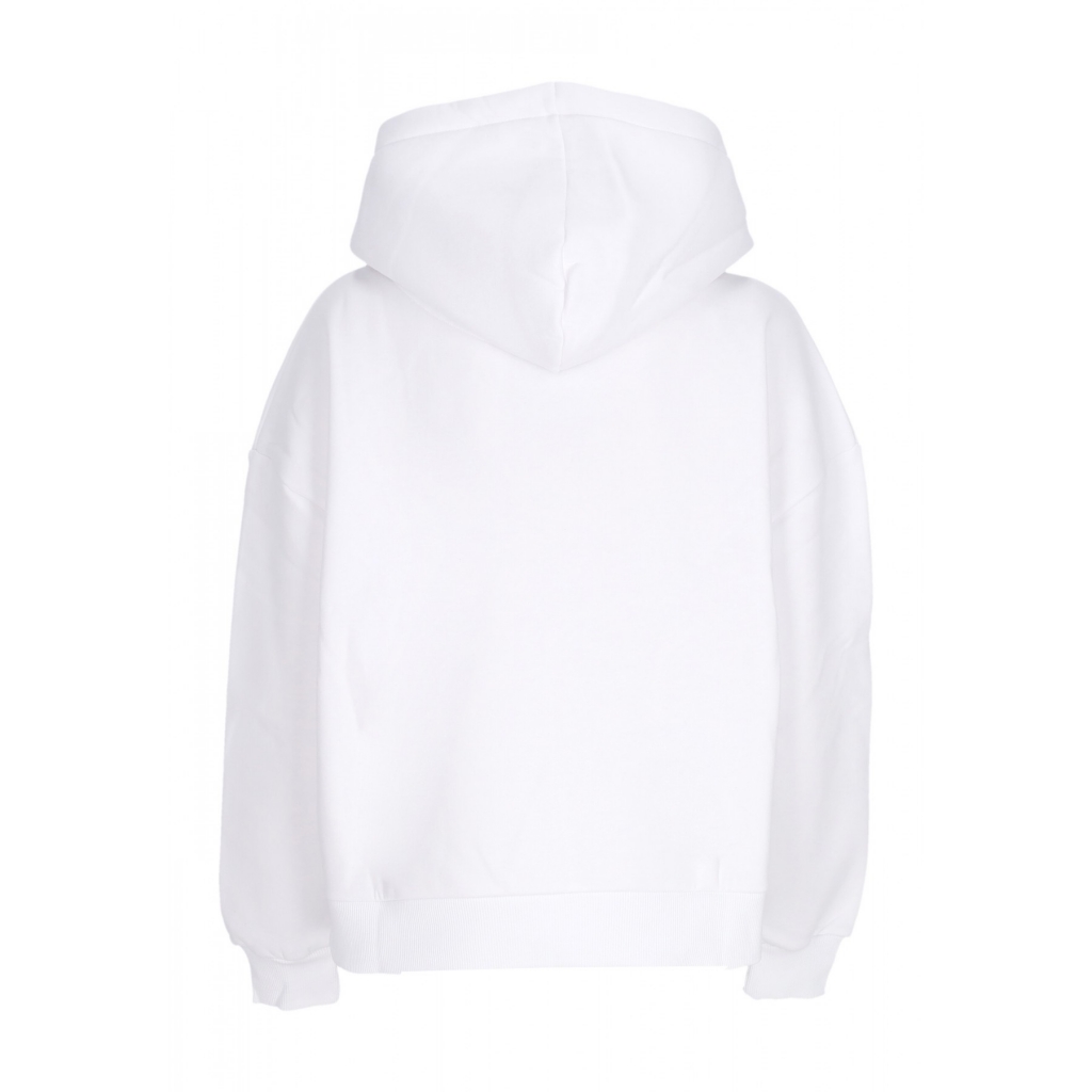 felpa cappuccio donna w essential os hoodie WHITE