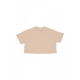 maglietta corta donna w small signature essential crop tee SAND