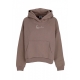 felpa cappuccio donna w small signature essential os hoodie TAUPE