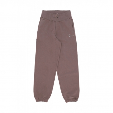 pantalone tuta felpato donna w small signature essential os sweatpants TAUPE