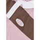 polo corta manica lunga donna w woven signature crop striped rugby l/s ROSE/TAUPE/WHITE