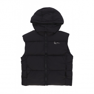 piumino smanicato uomo small signature puffer vest BLACK