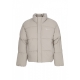 piumino uomo small signature puffer jacket LIGHT GREY