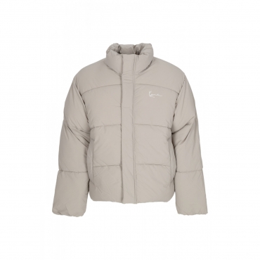 piumino uomo small signature puffer jacket LIGHT GREY