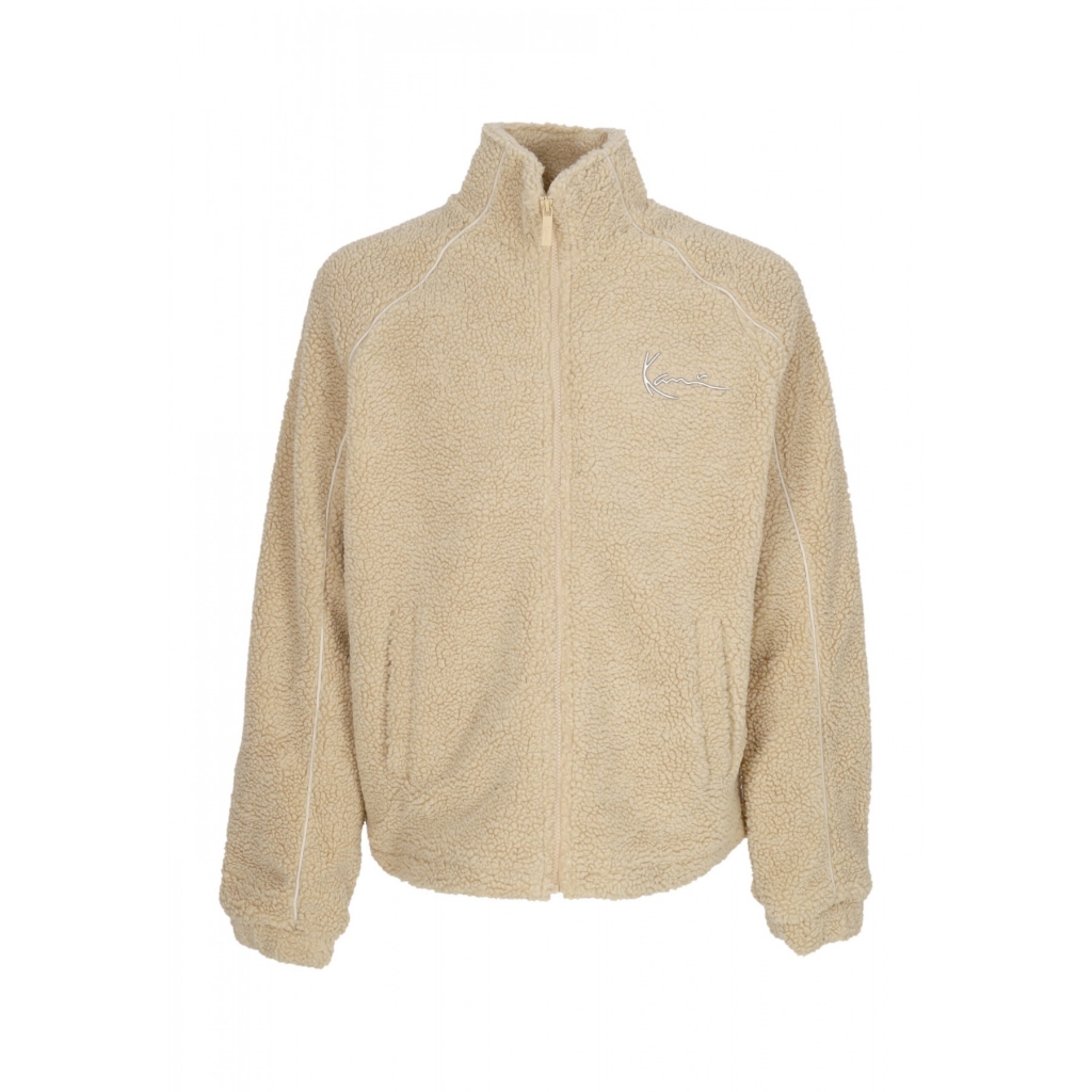 orsetto uomo metal signature teddy jacket SAND/LIGHT SAND