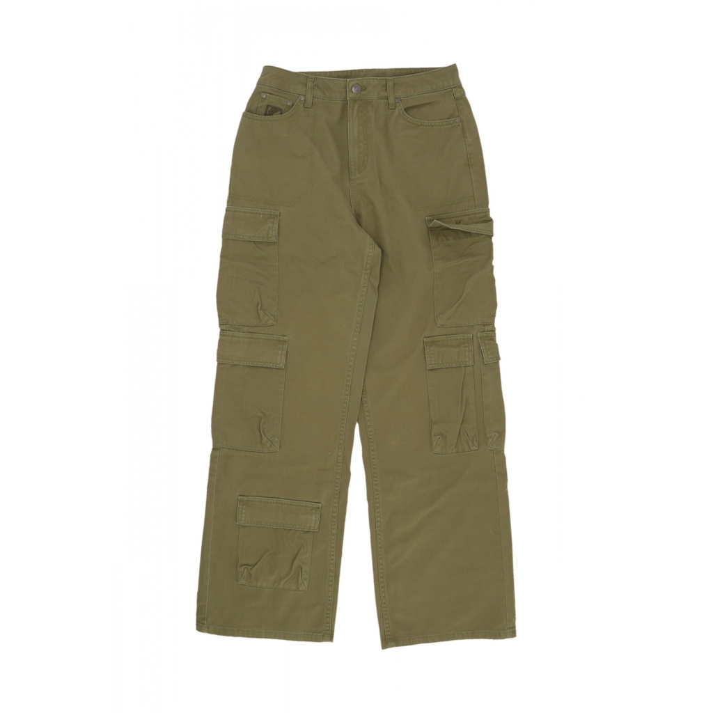 pantalone lungo donna w signature multipocket cargo pants OLIVE