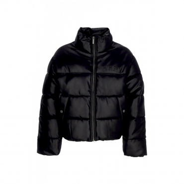 piumino corto donna w serif crop puffer jacket BLACK