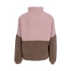 orsetto donna w sport patch teddy block trackjacket ROSE/TAUPE