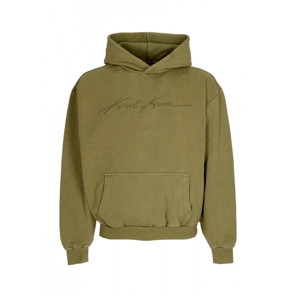 felpa cappuccio uomo autograph heavy os hoodie OLIVE