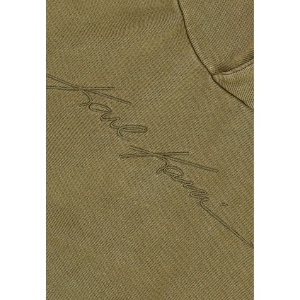 felpa cappuccio uomo autograph heavy os hoodie OLIVE