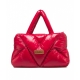 Borsa a spalla lucida rosso