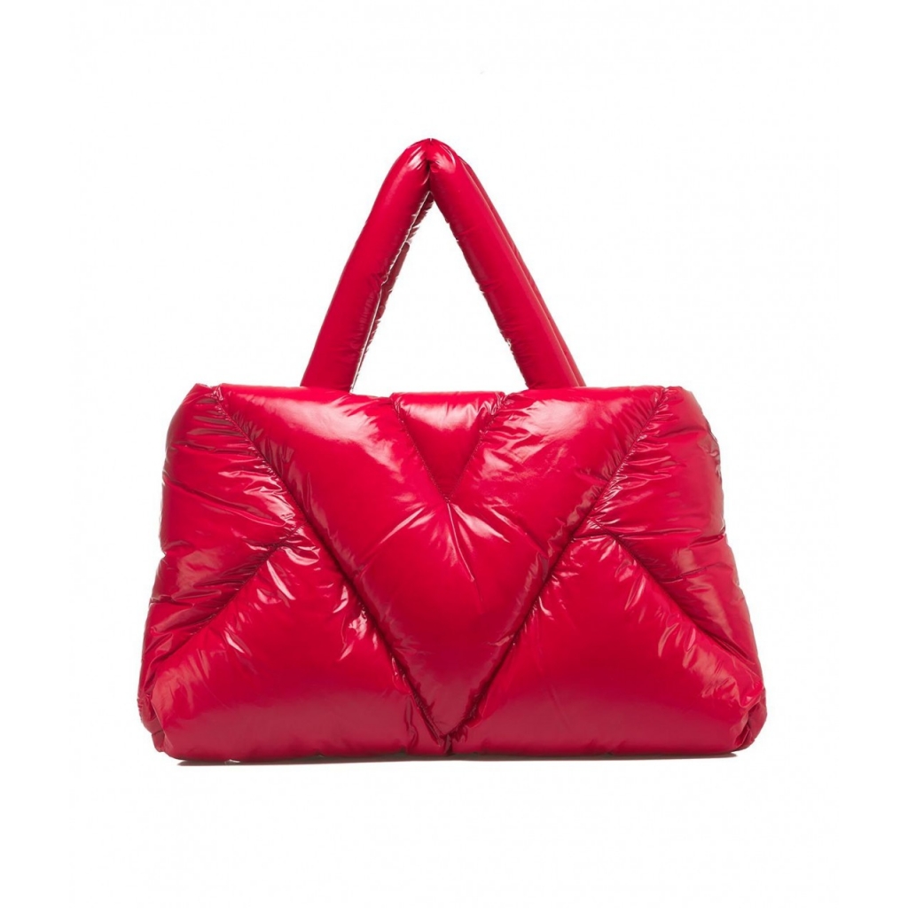 Borsa a spalla lucida rosso