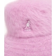 Flauschiger Furgora Bucket Hat Rosa