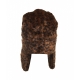 Trapper hat con stampa animalier marrone