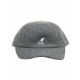 Cappello da baseball in lana grigio