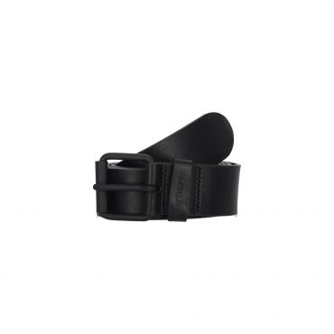 cintura uomo script belt LEATHER BLACK/BLACK