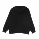 felpa leggera cappuccio donna hoodie BLACK