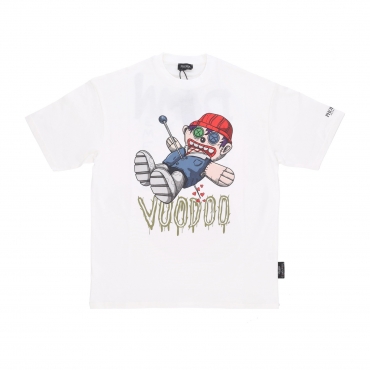 maglietta uomo tdc voodoo print tee x testa di chezzo WHITE