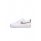 scarpa bassa donna w court vision low next nature WHITE/METALLIC GOLD/WHITE