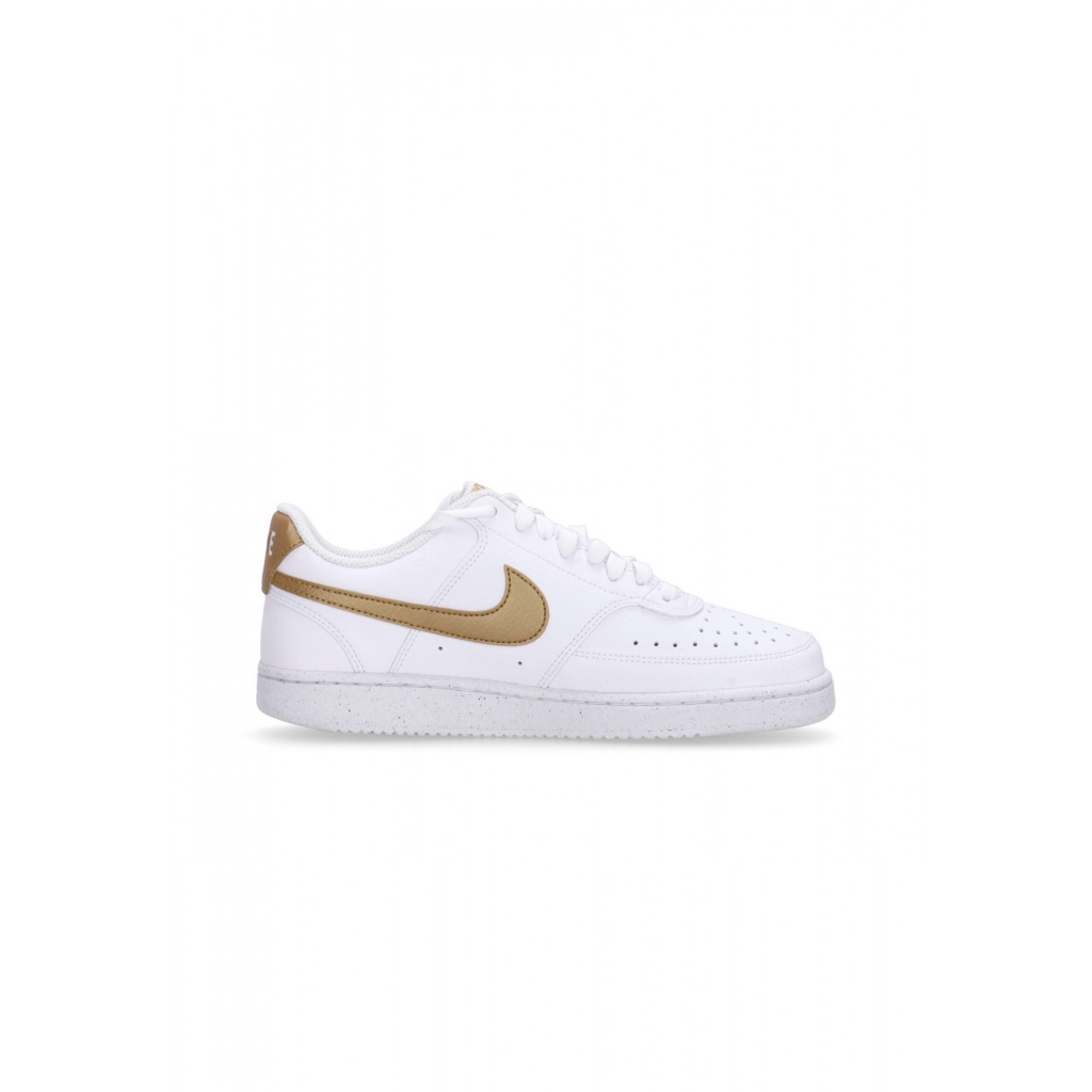 scarpa bassa donna w court vision low next nature WHITE/METALLIC GOLD/WHITE